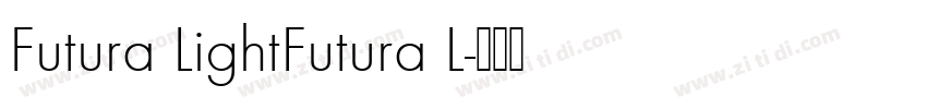 Futura LightFutura L字体转换